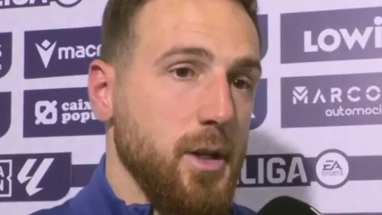 El portero colchonero deja su meta a cero (Fuente: DAZN)
