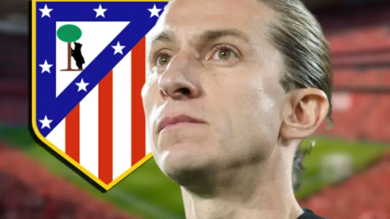 Filipe Lu&iacute;s y su futuro | Fuente: (Canva, @libertadoresbr)