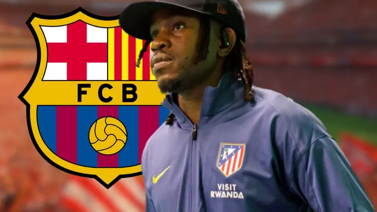 Lookman amenaza a Hansi Flick | Fuente: (Canva, @Atleti)