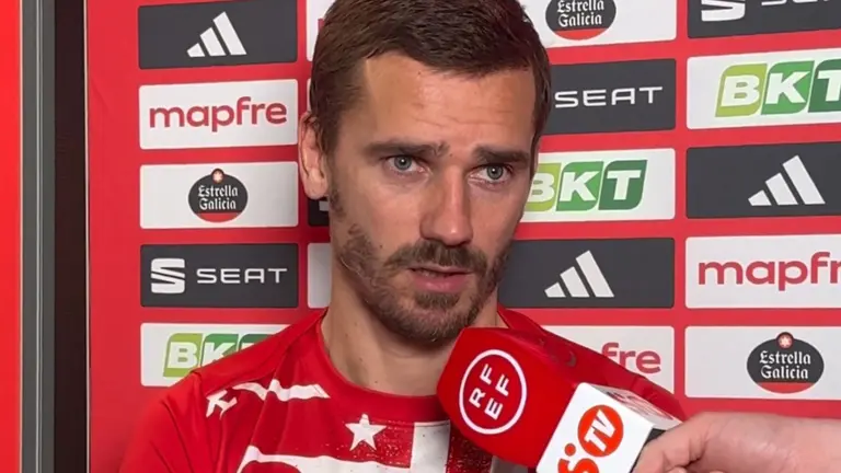Griezmann tras el partido de Copa | Fuente: @SportyTV