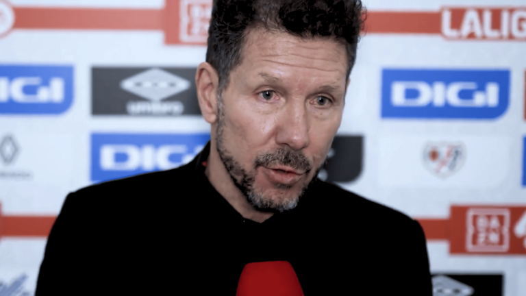 Simeone tras un partido | Fuente (@Atleti)
