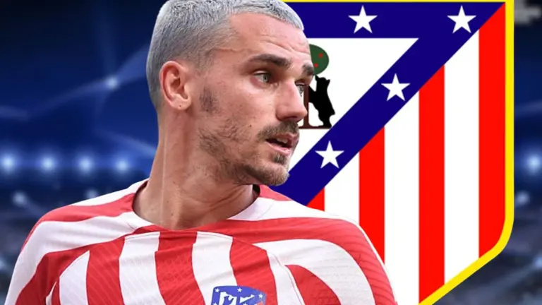 El secreto de la renovaci&oacute;n de Antoine Griezmann con el Atl&eacute;tico de Madrid hasta 2027 | Fuente: (Pinterest y Canva Pro)