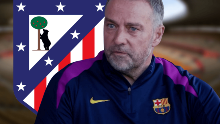 Flick, preocupado por el c&eacute;sped del Metropolitano | Fuente (FC Barcelona, Canva)