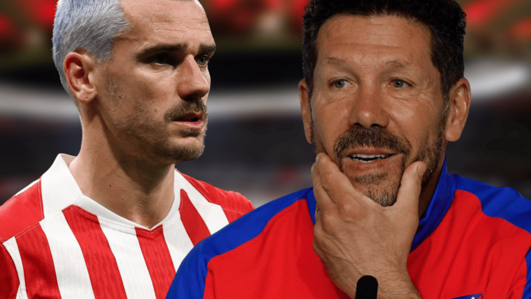 La contundente decisi&oacute;n de Griezmann que tranquiliza a Simeone | Fuente (@Atleti, Getty Images, Canva)