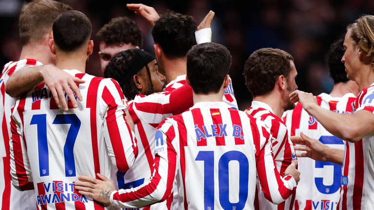 El Atl&eacute;tico celebrando | Fuente (@Atleti)