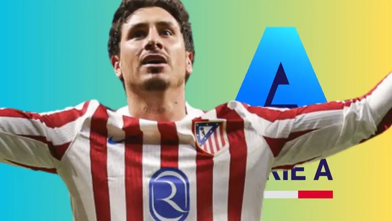 Gim&eacute;nez podr&iacute;a tener recambio en Italia | Fuente: (@Atleti y Canva Pro)