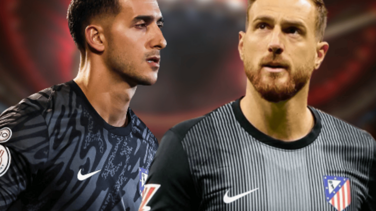 Musso fue titular ante el Getafe por la lesi&oacute;n de Jan Oblak | Fuente (@Atleti, Canva)