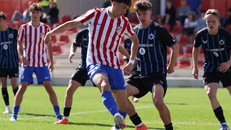 El Atl&eacute;tico cay&oacute; ante el Brujas en la Youth League | Fuente (@AtletiAcademia)