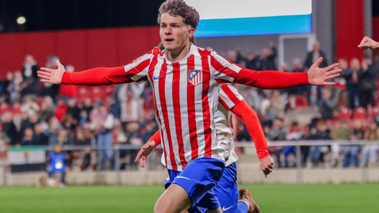 Miguel Cubo, delantero del Atl&eacute;tico Madrile&ntilde;o | Fuente (@AtletiAcademia)