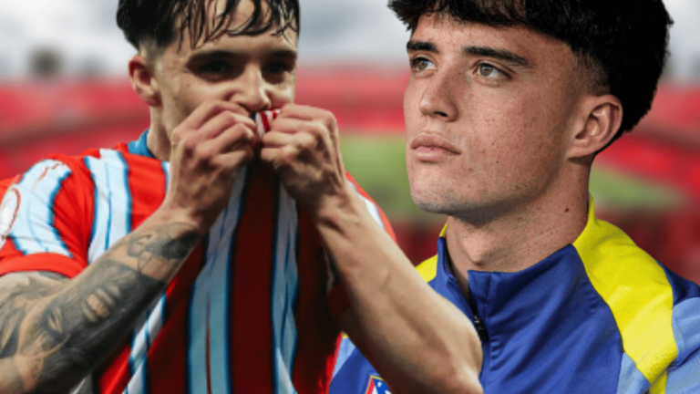 El Atl&eacute;tico de Madrid sali&oacute; con varios canteranos en Sevilla | Fuente (@AtletiAcademia, @javier_6bf, Canva)