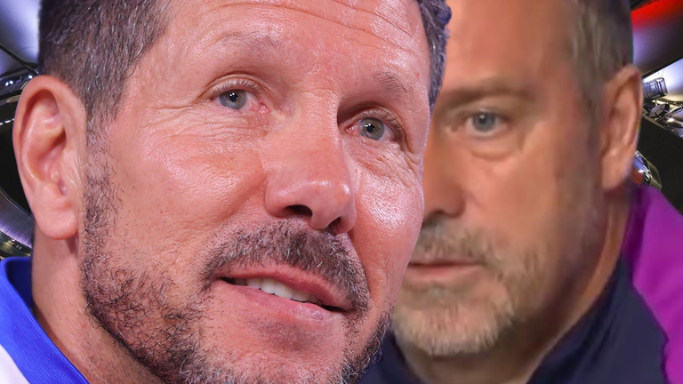 Flick pretende sorprender al Cholo | Fuente: (@Atleti, @FCBarcelona y Canva)