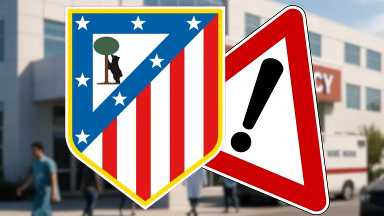 Preocupaci&oacute;n en el Metropolitano  | Fuente (@Atleti)