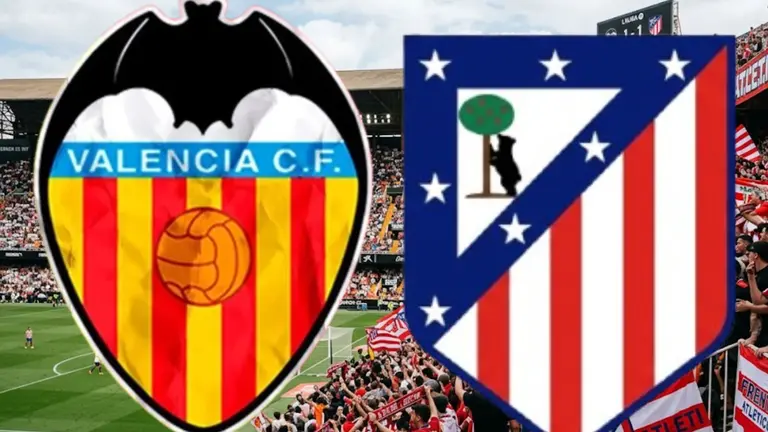 Jugadores que han pasado por el cuadro che y el cuadro colchonero Fuente @Valencia @Atl&eacute;tico Canva