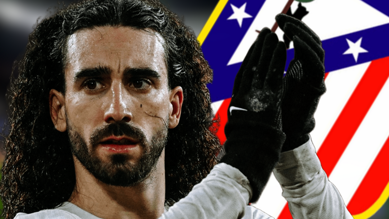 El Atl&eacute;tico y sus errores con Cucurella  | Fuente (@Atleti, @Cucurella y Canva)