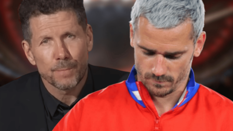 Simeone reflexiona sobre Antoine Griezmann | Fuente (@Atleti, @antogriezmann, Canva)