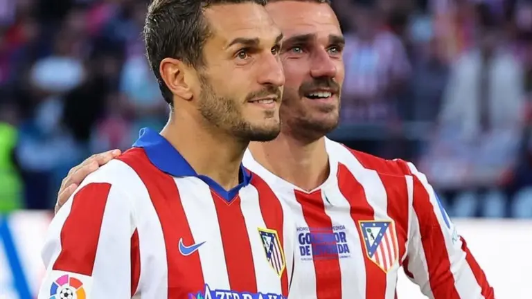 El &uacute;ltimo tributo de Koke para Antoine Griezmann | Fuente (@Atleti)