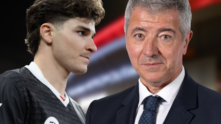 El Atl&eacute;tico rompe su silencio | Fuente (@juliaanalvarez, UEFA, Canva)