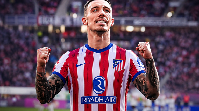 Alejandro Grimaldo nuevo jugador del Atl&eacute;tico de Madrid | Fuente IG Grimaldo + Canva
