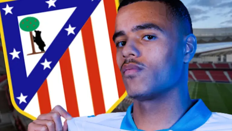Mason Greenwood aparece en la &oacute;rbita del Atl&eacute;tico | Fuente (Canva, @OM_Officiel)