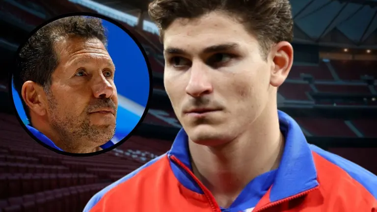 Simeone habla de Juli&aacute;n Alvarez | Fuente (Canva, @Atleti)