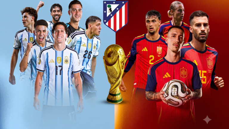 Diez jugadores del Atl&eacute;tico de Madrid en la Final del Mundial | 
Fuente Atleti + Gemini