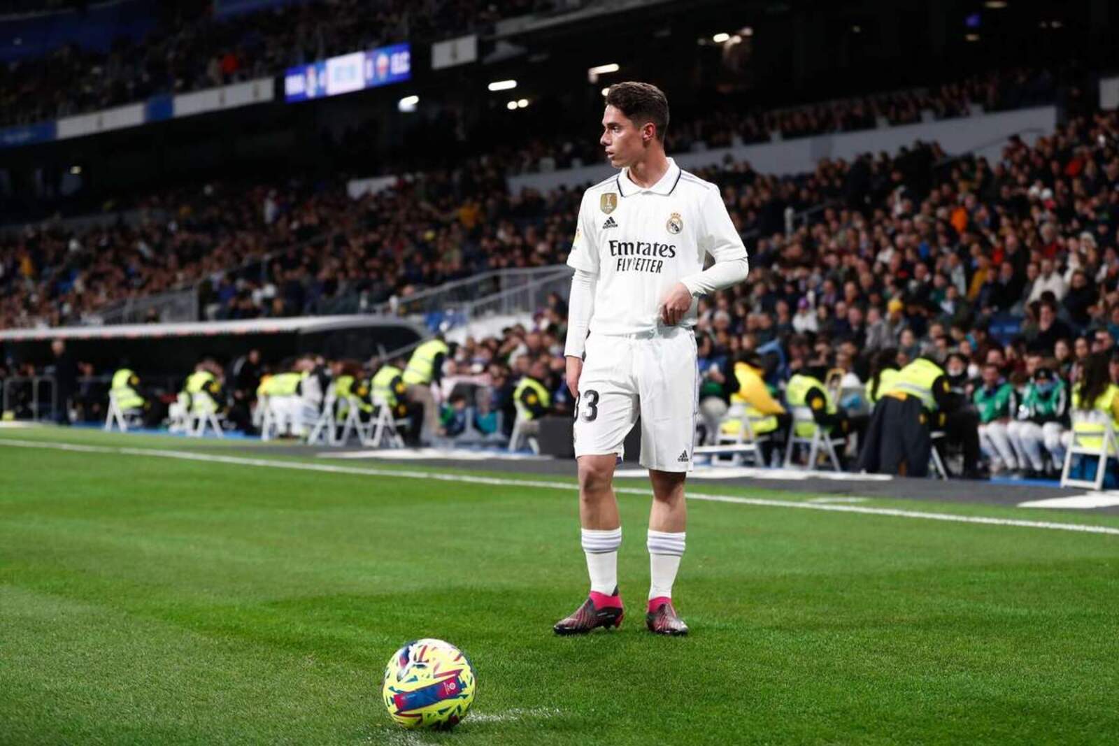 Sergio Arribas con el Real Madrid