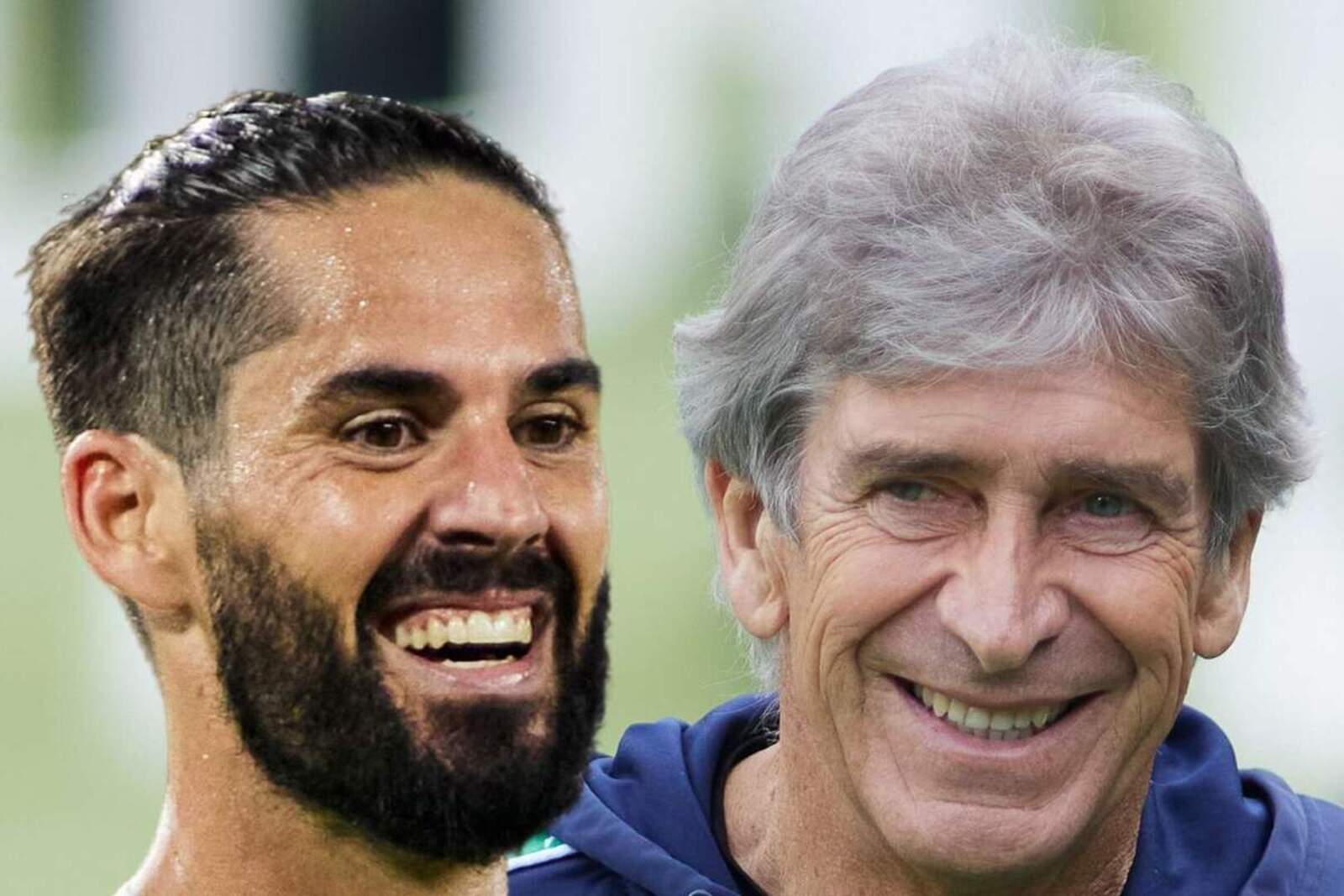 Isco junto a Pellegrini