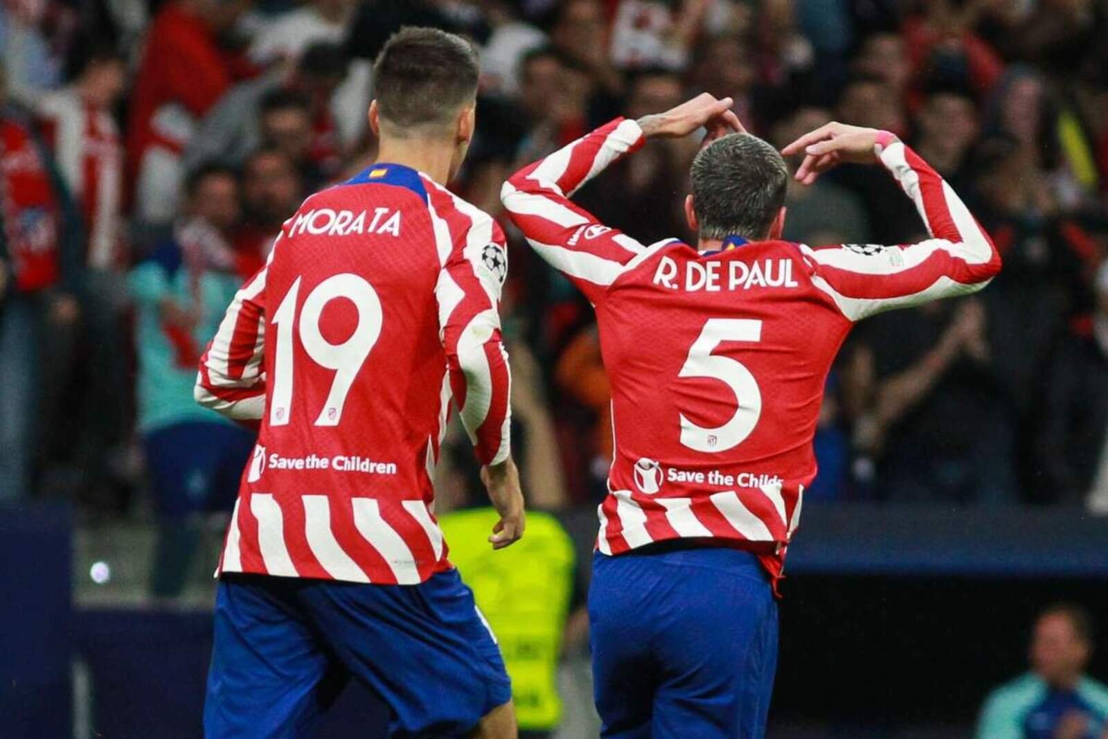 Rodrigo de Paul celebrando un gol