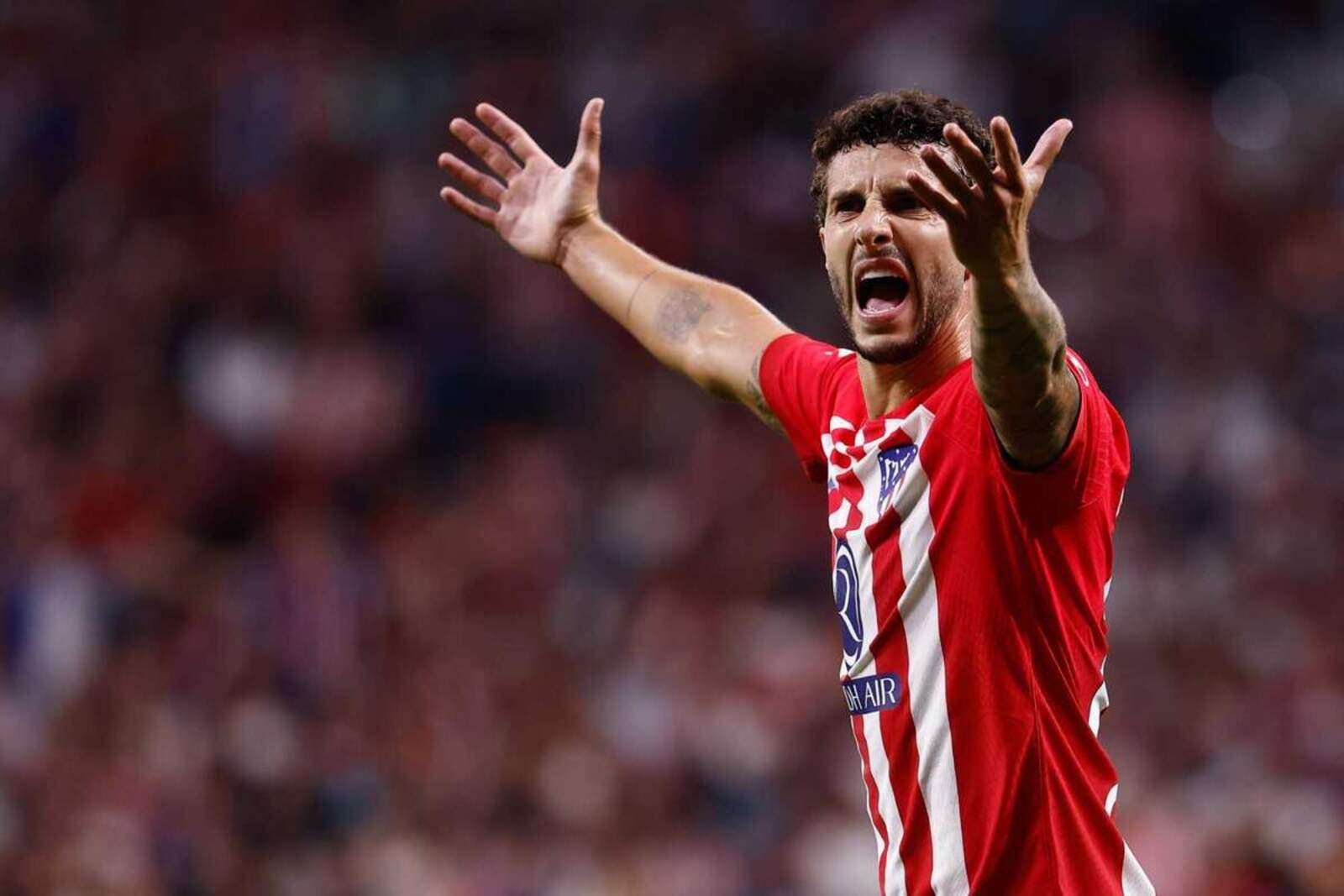 Hermoso durante un partido