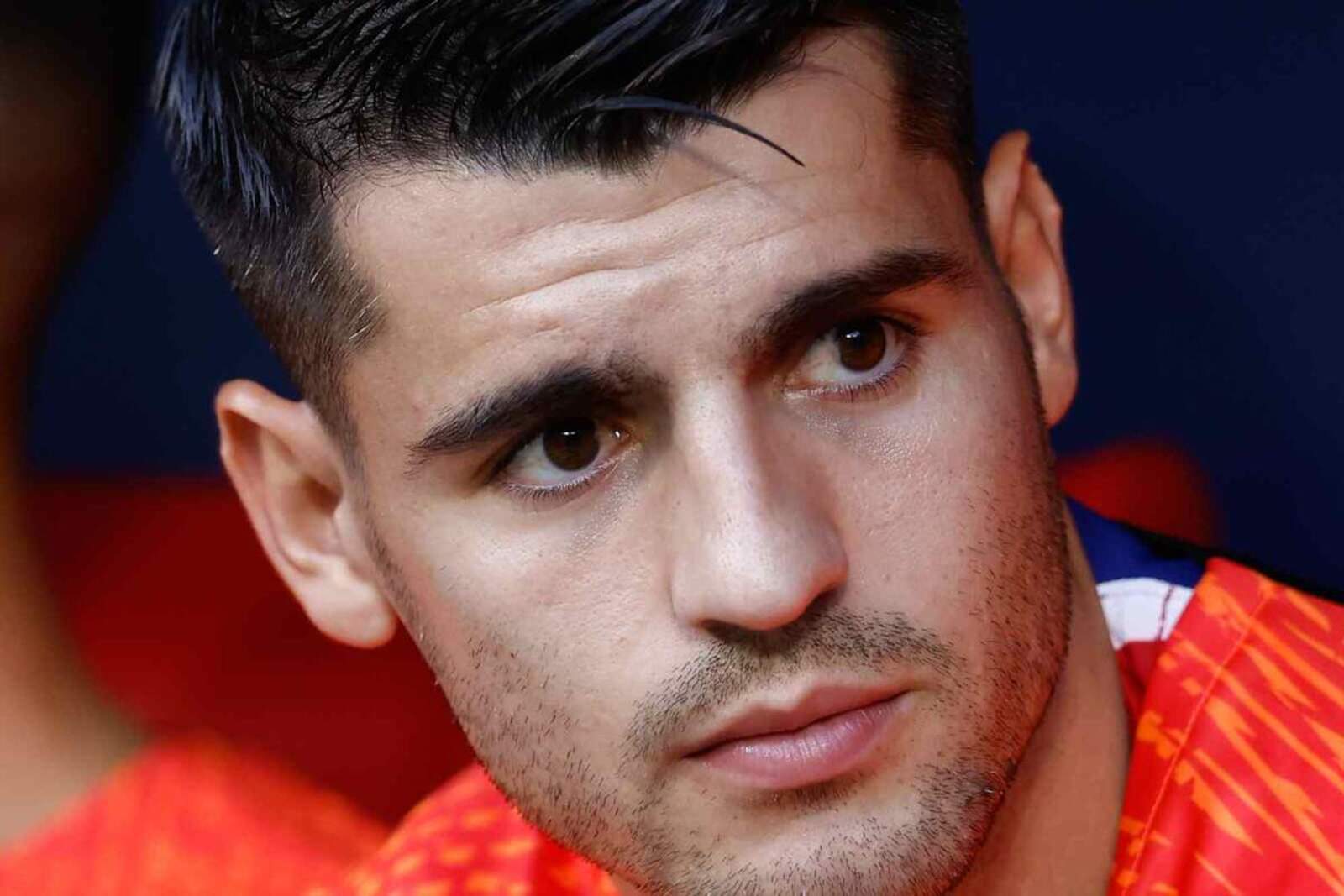 Álvaro Morata no completó el último entrenamiento del Atlético de Madrid