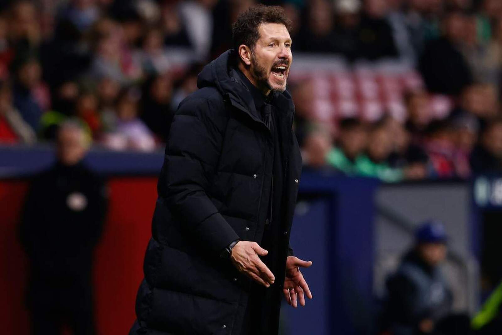 Simeone en el partido ante el Celtic de Glasgow en el Metropoltano