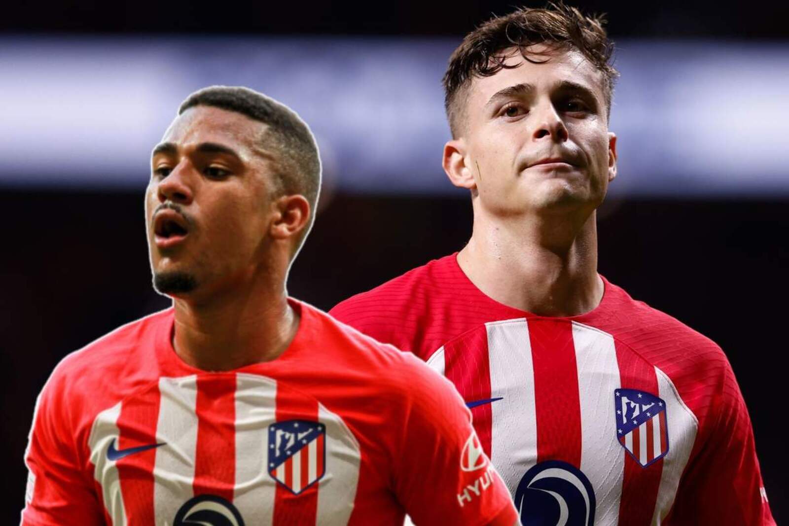 Samu Lino y Riquelme destacan en la banda izqueirda del Atlético de Madrid