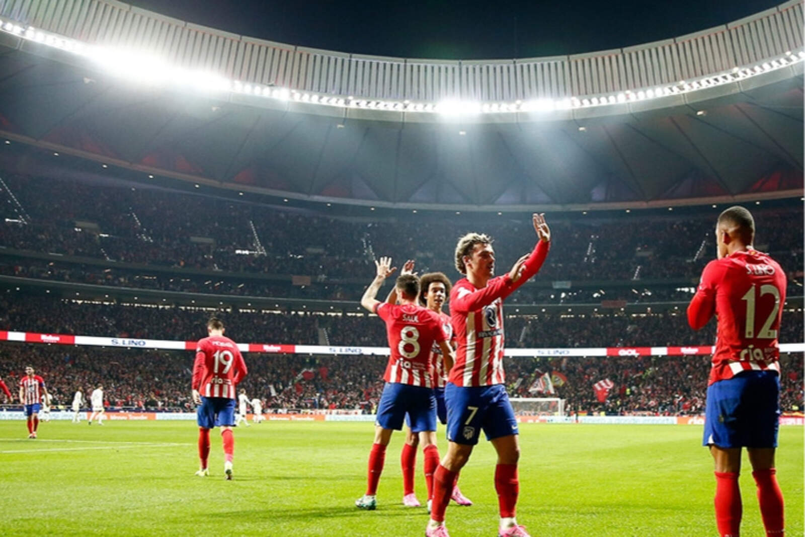 El Atleti celebrando