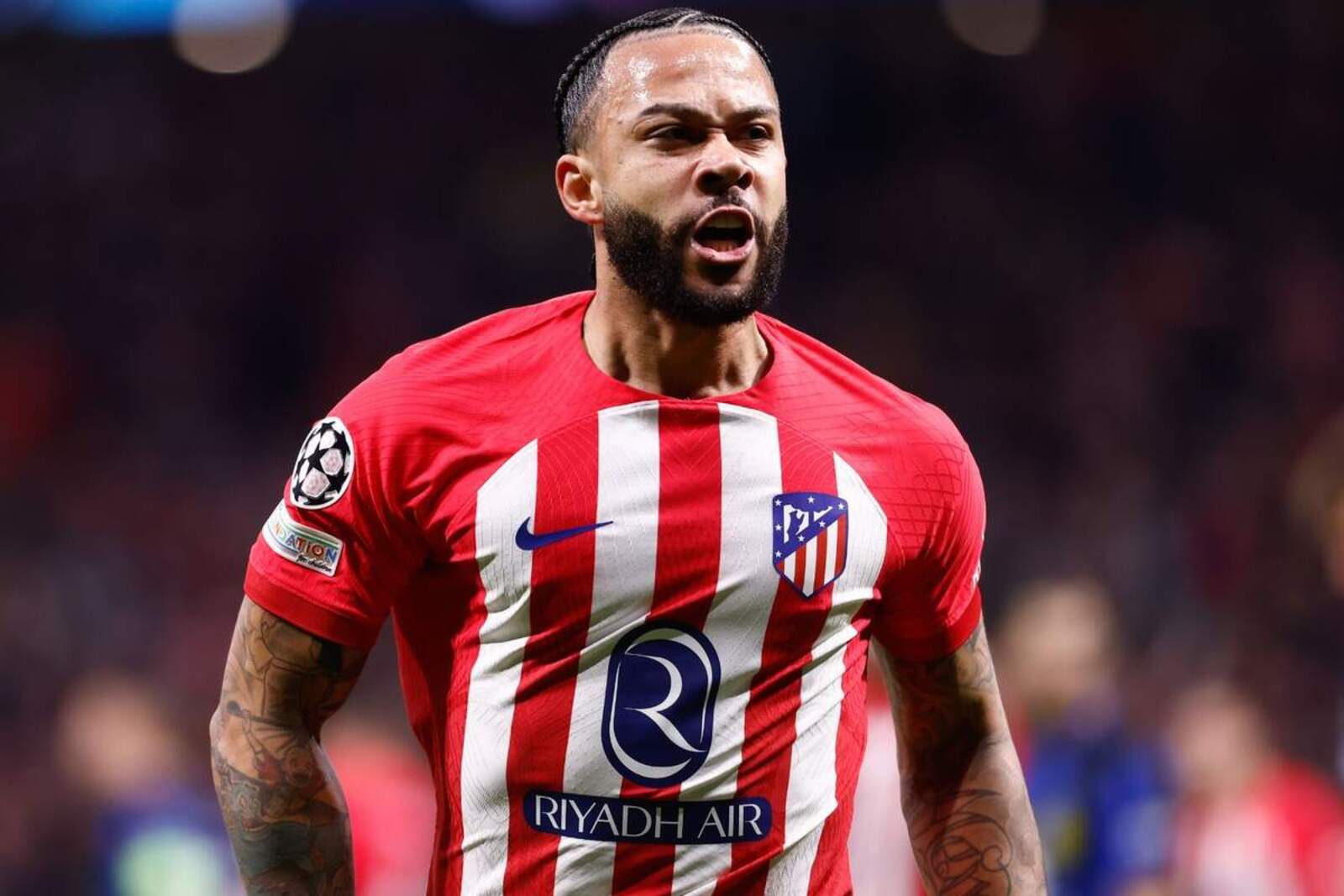 Depay en un partido