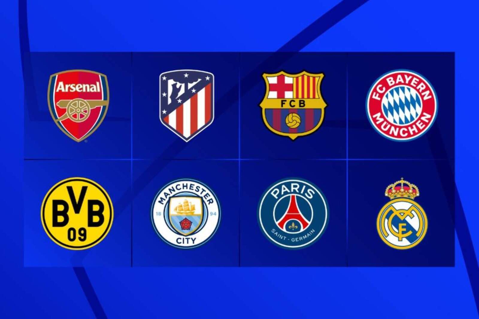 Participantes de los cuartos de final de la Champions League