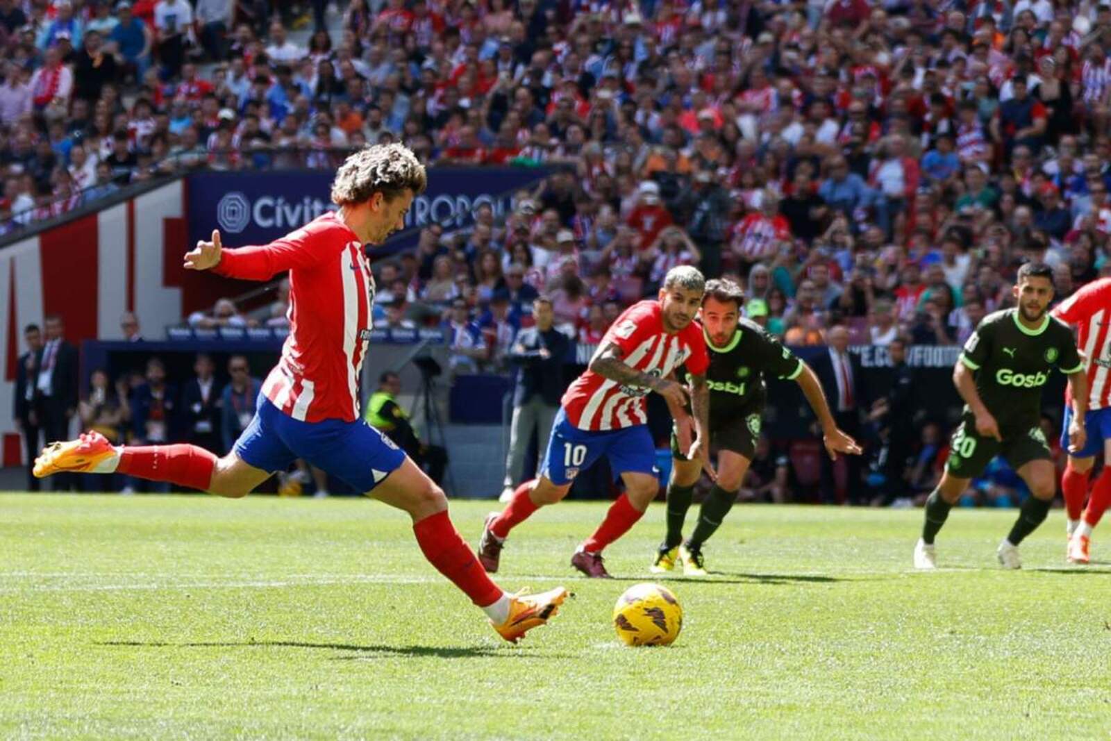 Griezmann en el penalti