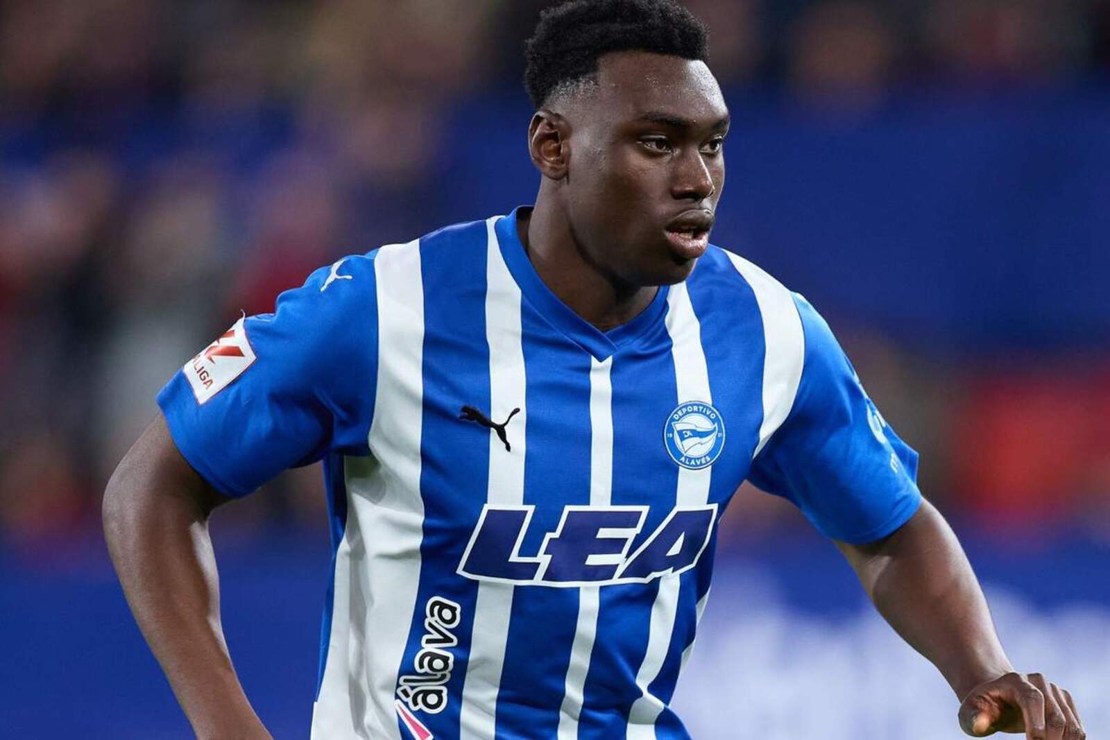 Samu con el Alavés