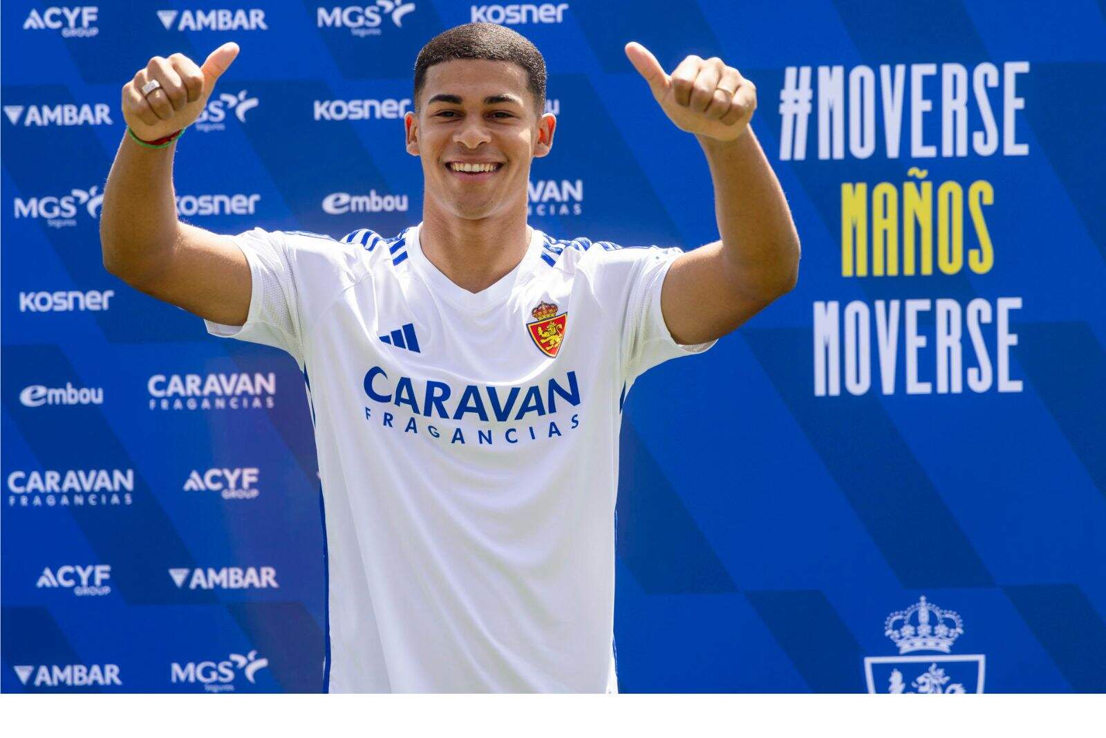 Santiago Mouriño en su presentación con el Real Zaragoza