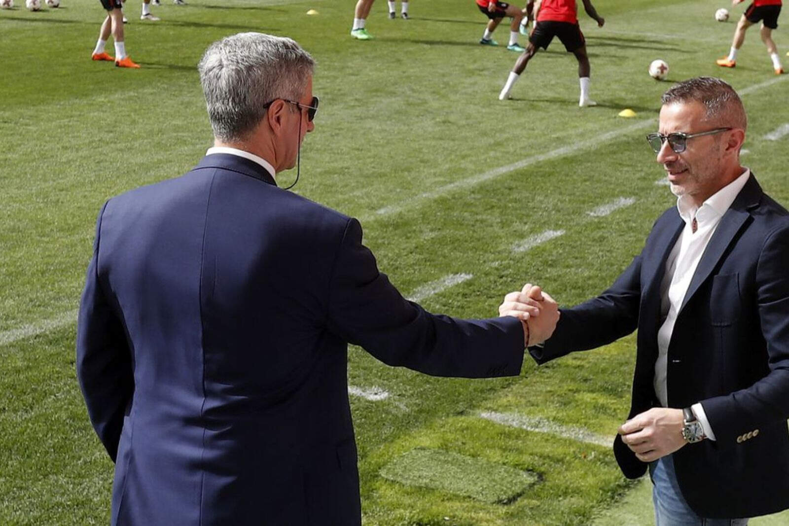 Andrea Berta con Gil Marín
