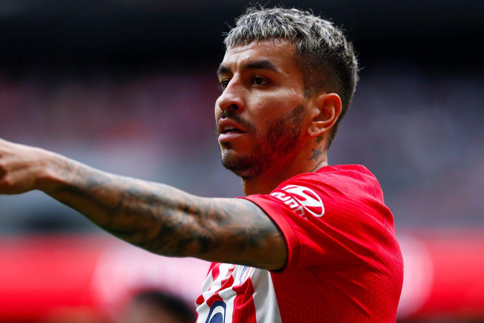 Ángel Correa en un partido con el Atlético de Madrid