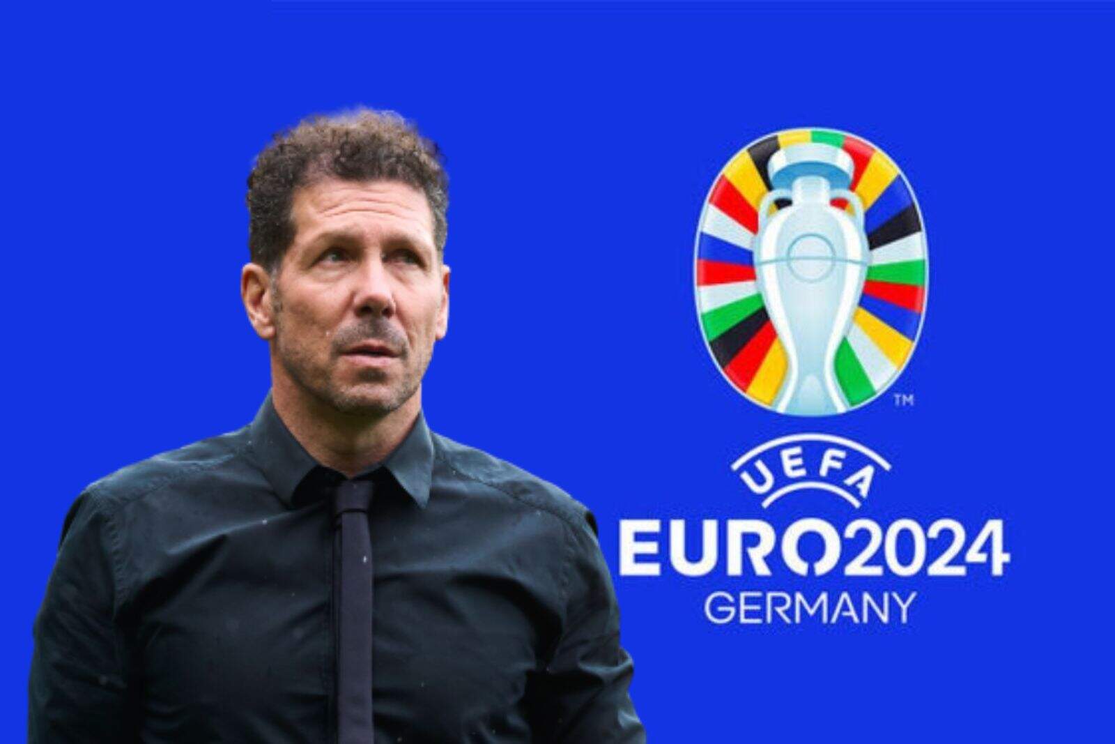 Simeone vigila de cerca a varios jugadores de  la Eurocopa