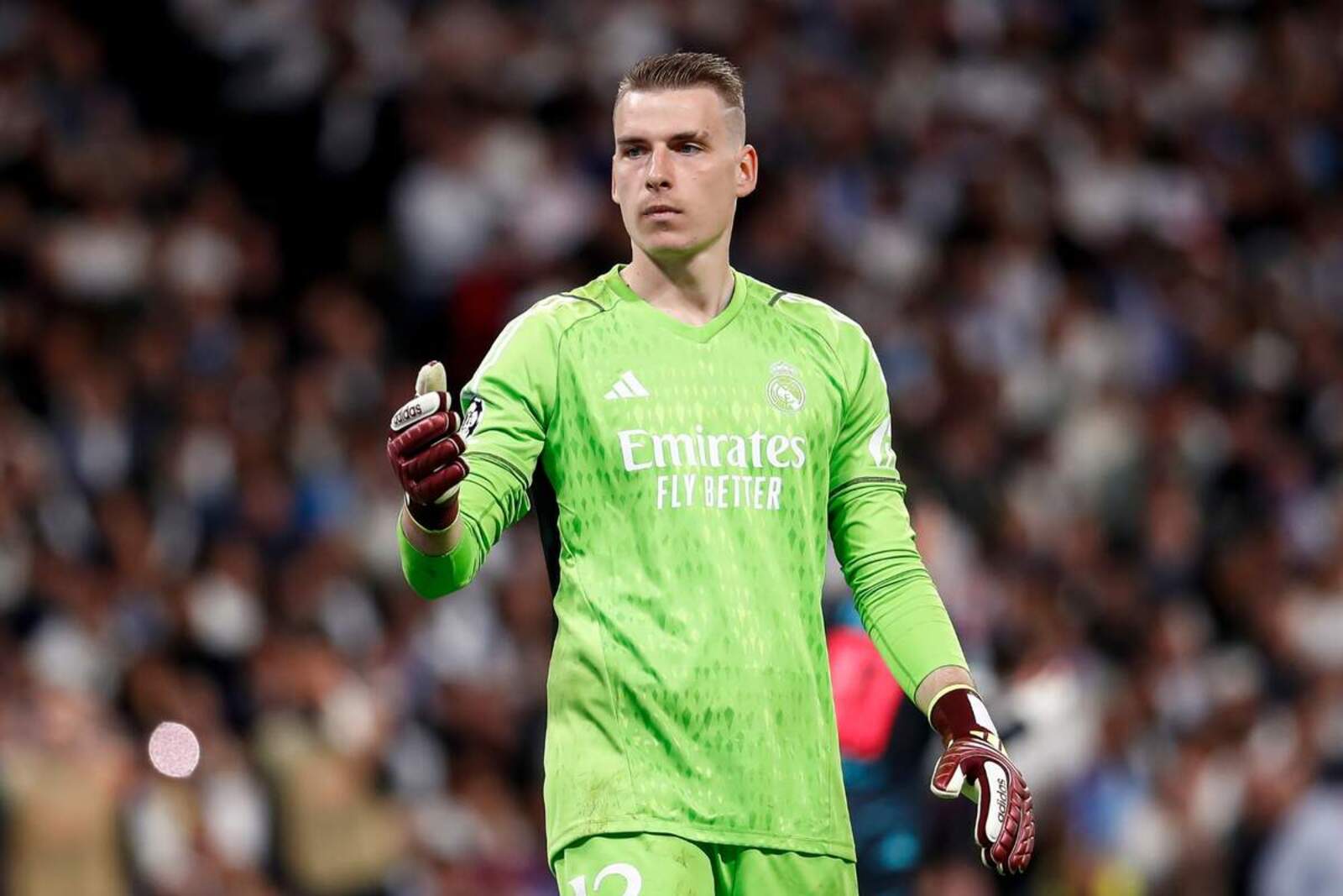 Lunin con el Madrid