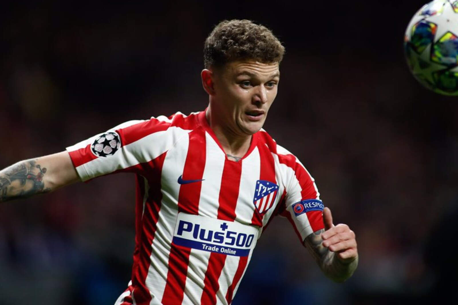 Trippier en un partido con el Atl?tico de Madrid