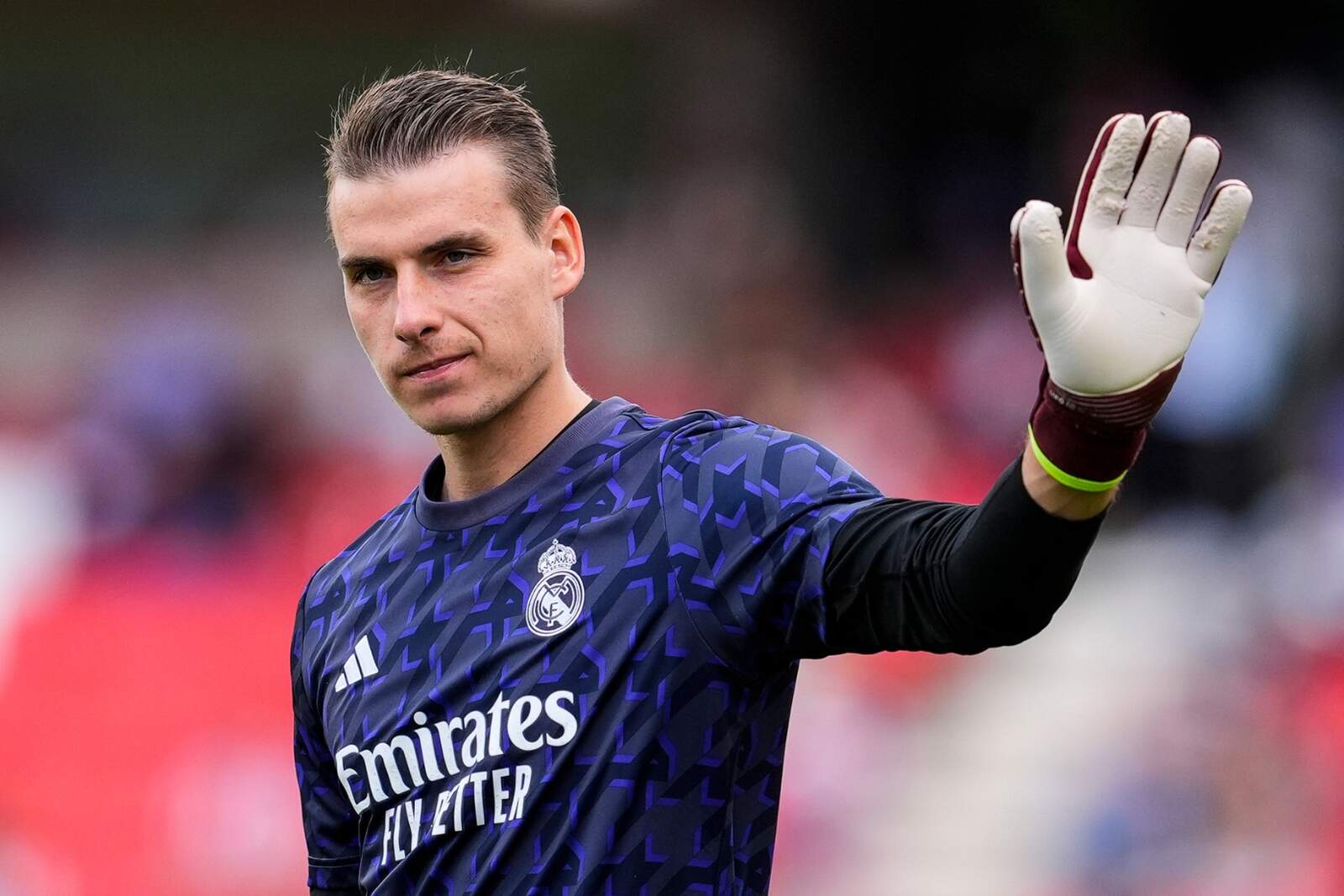 Lunin podría ser el titular en el derbi |  Fuente: (@realmadrid)