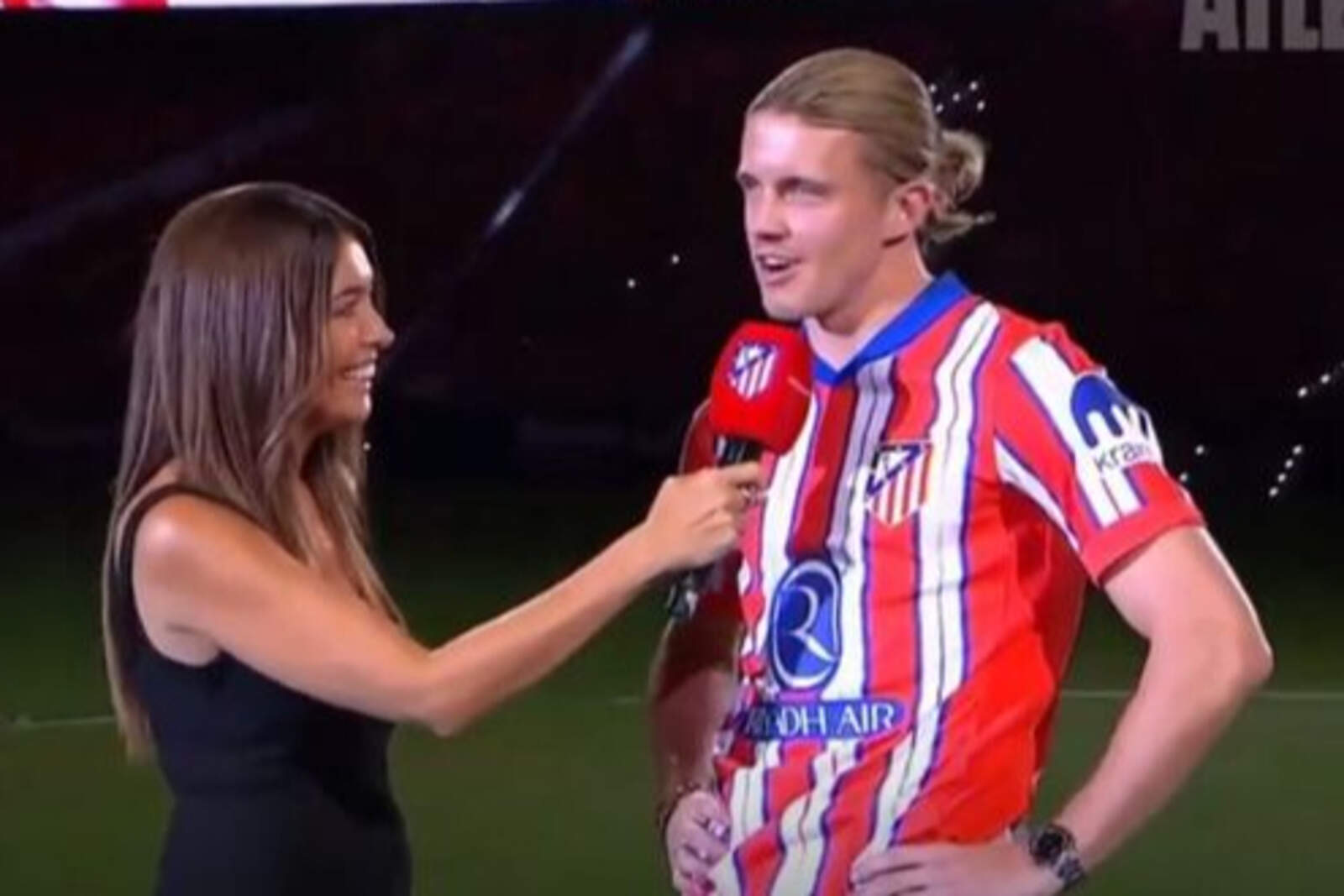 Gallagher se mostró feliz el día de su presentación en el Metropolitano