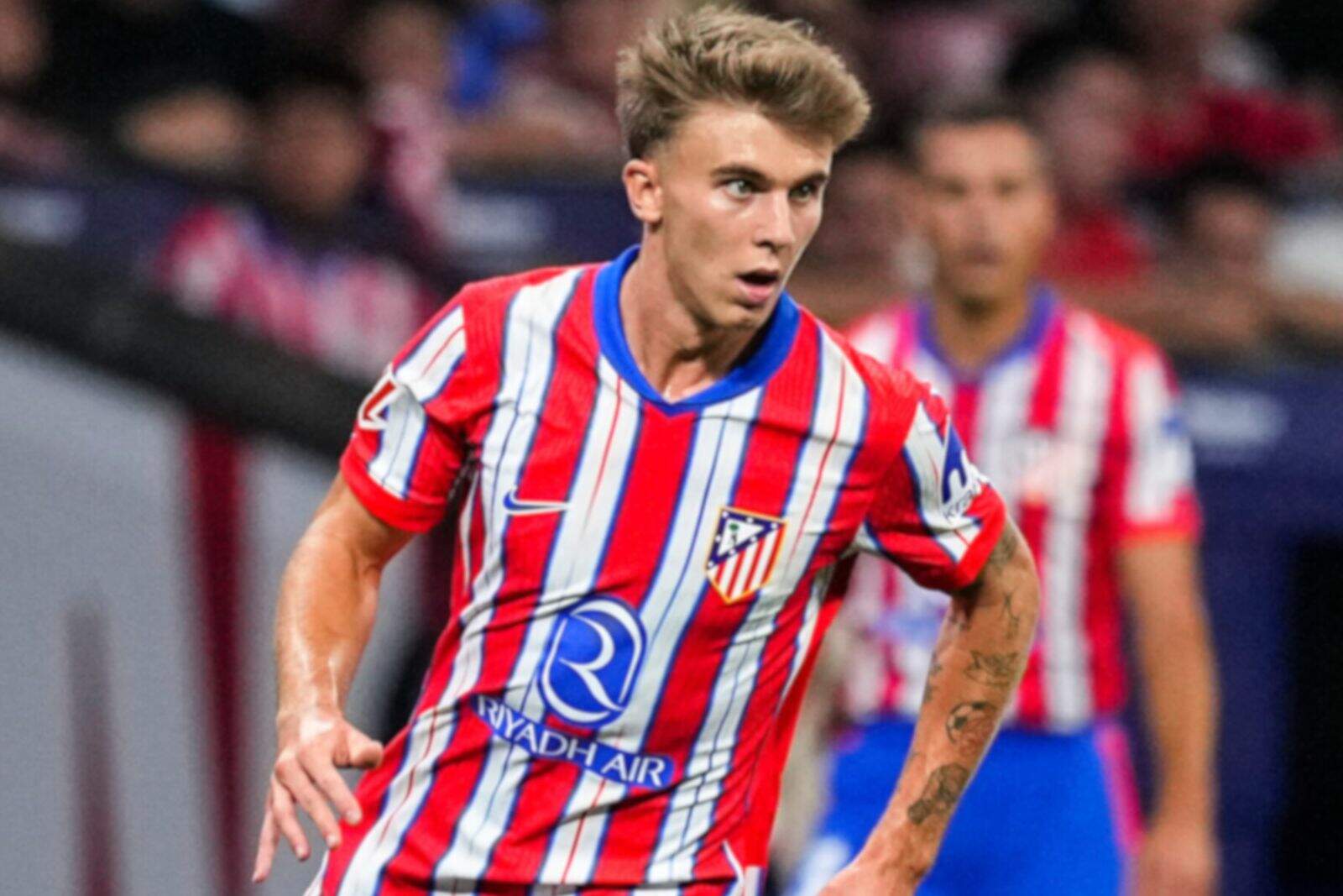 Pablo Barrios con el Atlético de Madrid