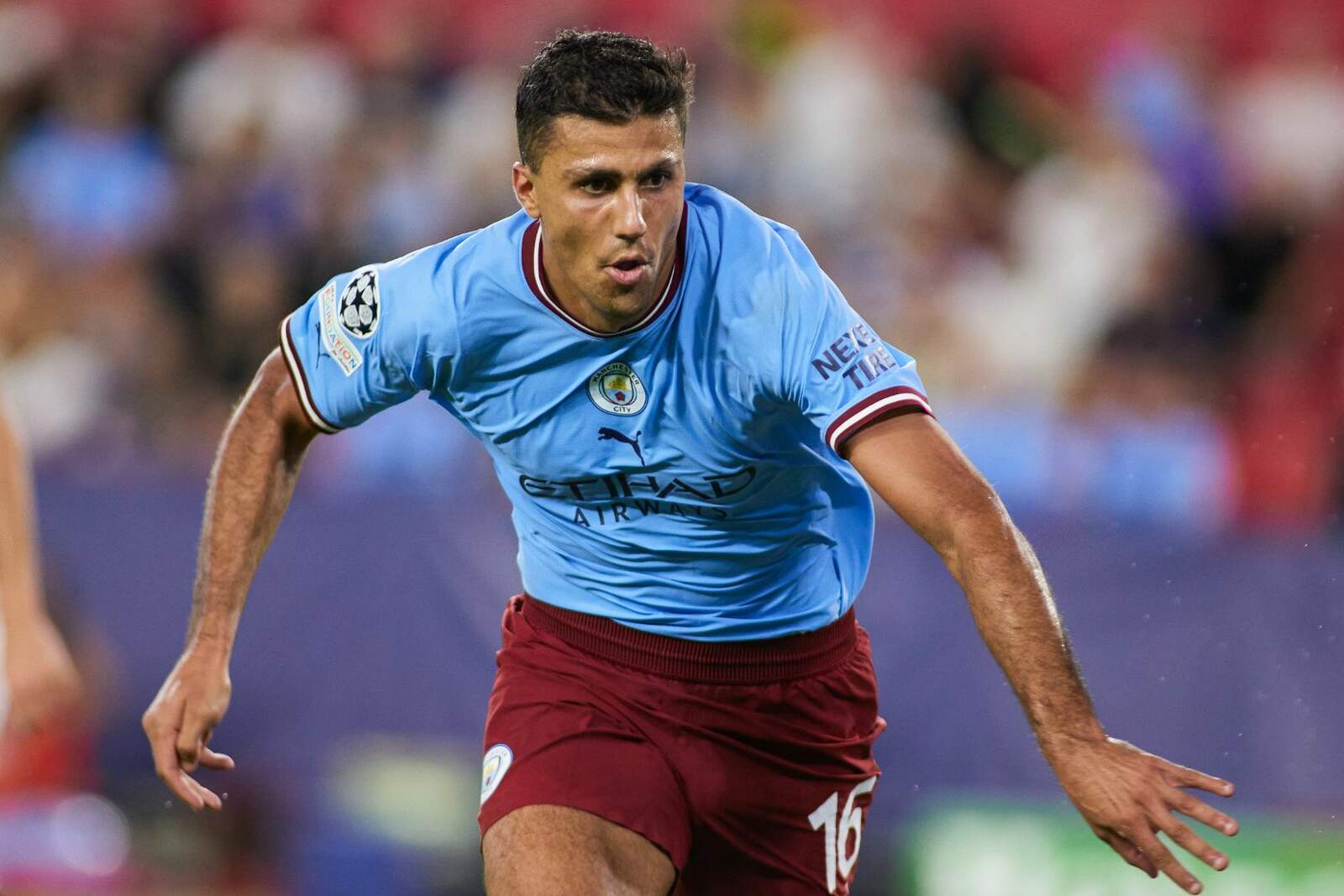 Rodri en un partido