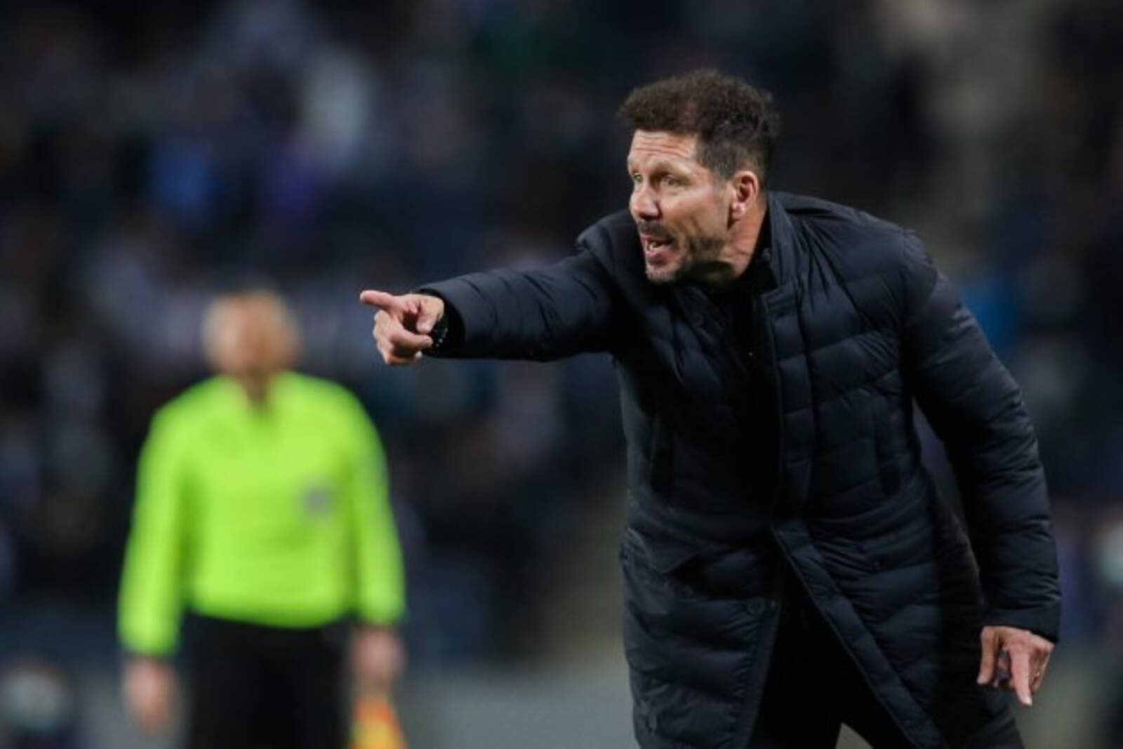 Simeone durante un partido