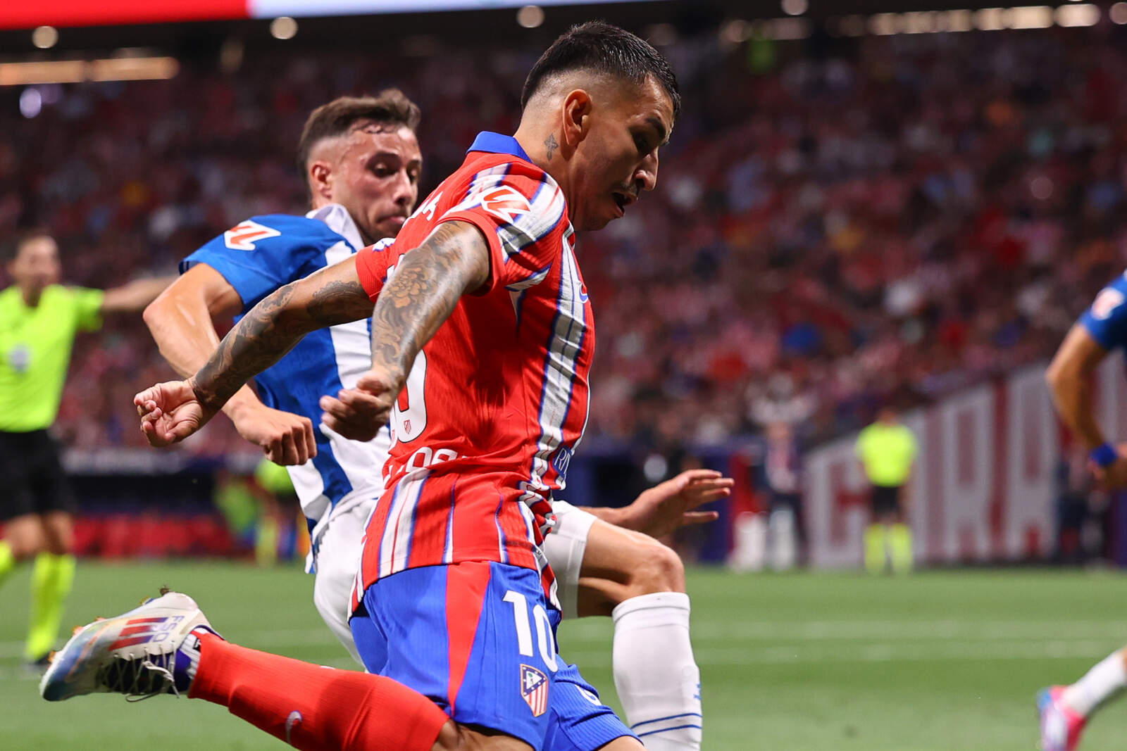 Ángel Correa en un partido de esta tempoada
