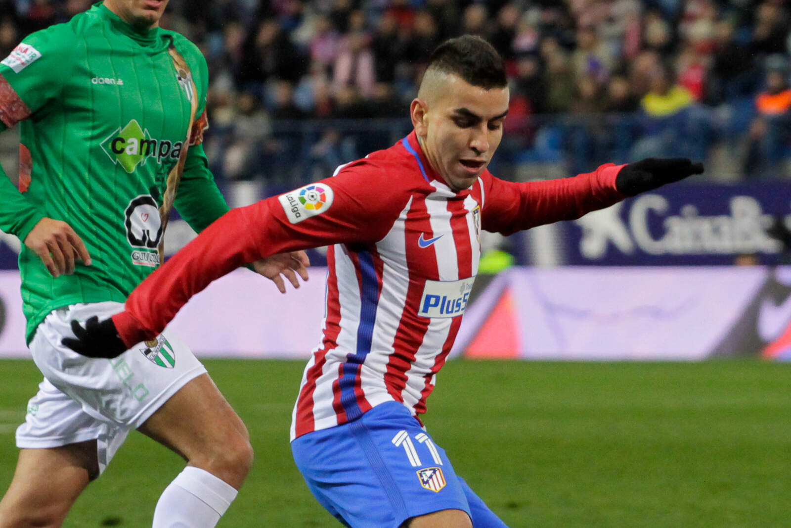 Ángel Correa en una de sus primeras temporadas con el Atlético